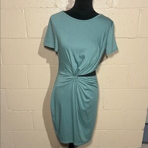 SHEIN Clasi Twist Front Cut Out Dress